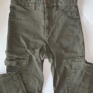 High Waisted Cargo Pants